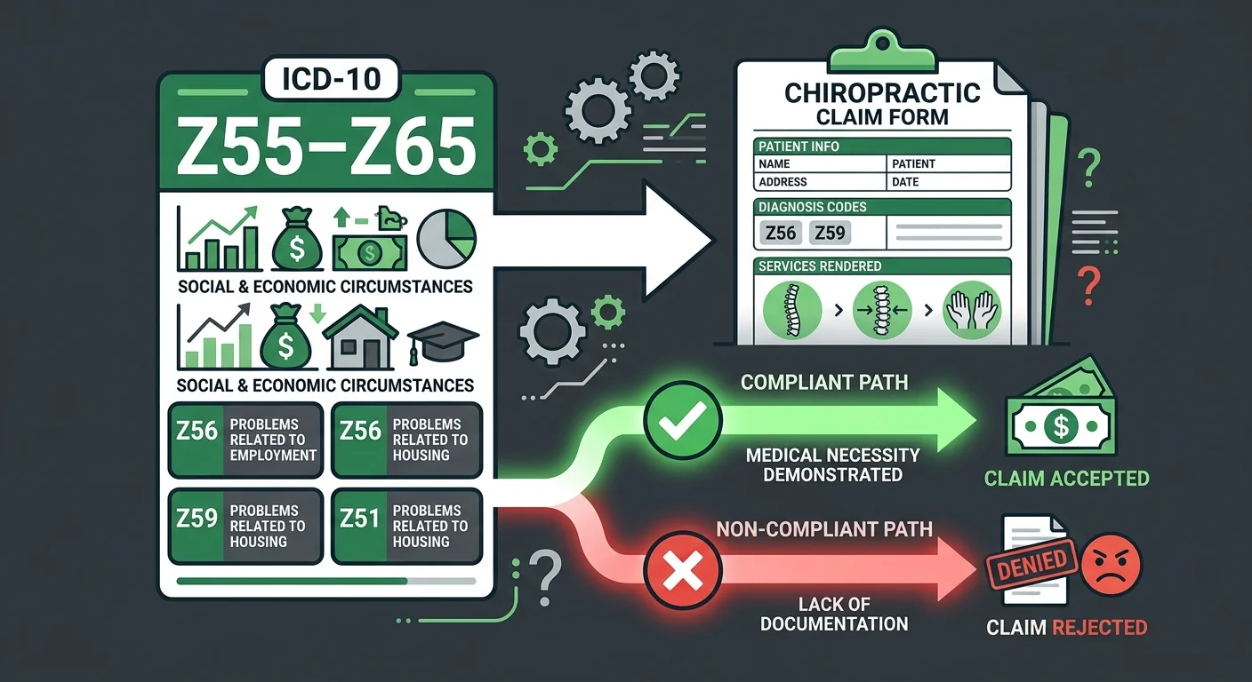 2026 ICD-10 SDOH Z-code changes impacting chiropractic billing compliance