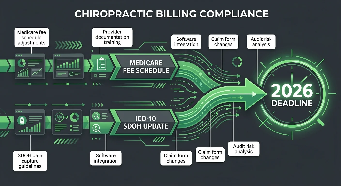 chiropractic 2026 regulatory changes Medicare ICD-10 compliance timeline