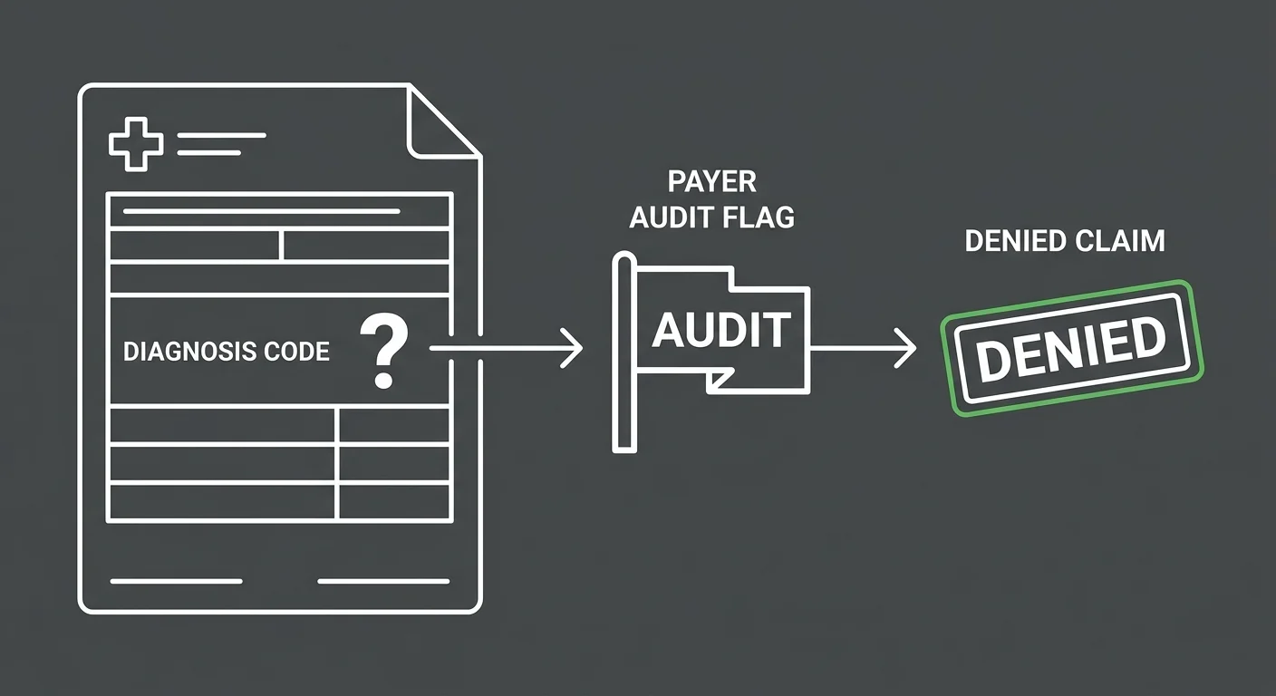 chiropractic ICD-10 unspecified diagnosis code audit trigger pathway