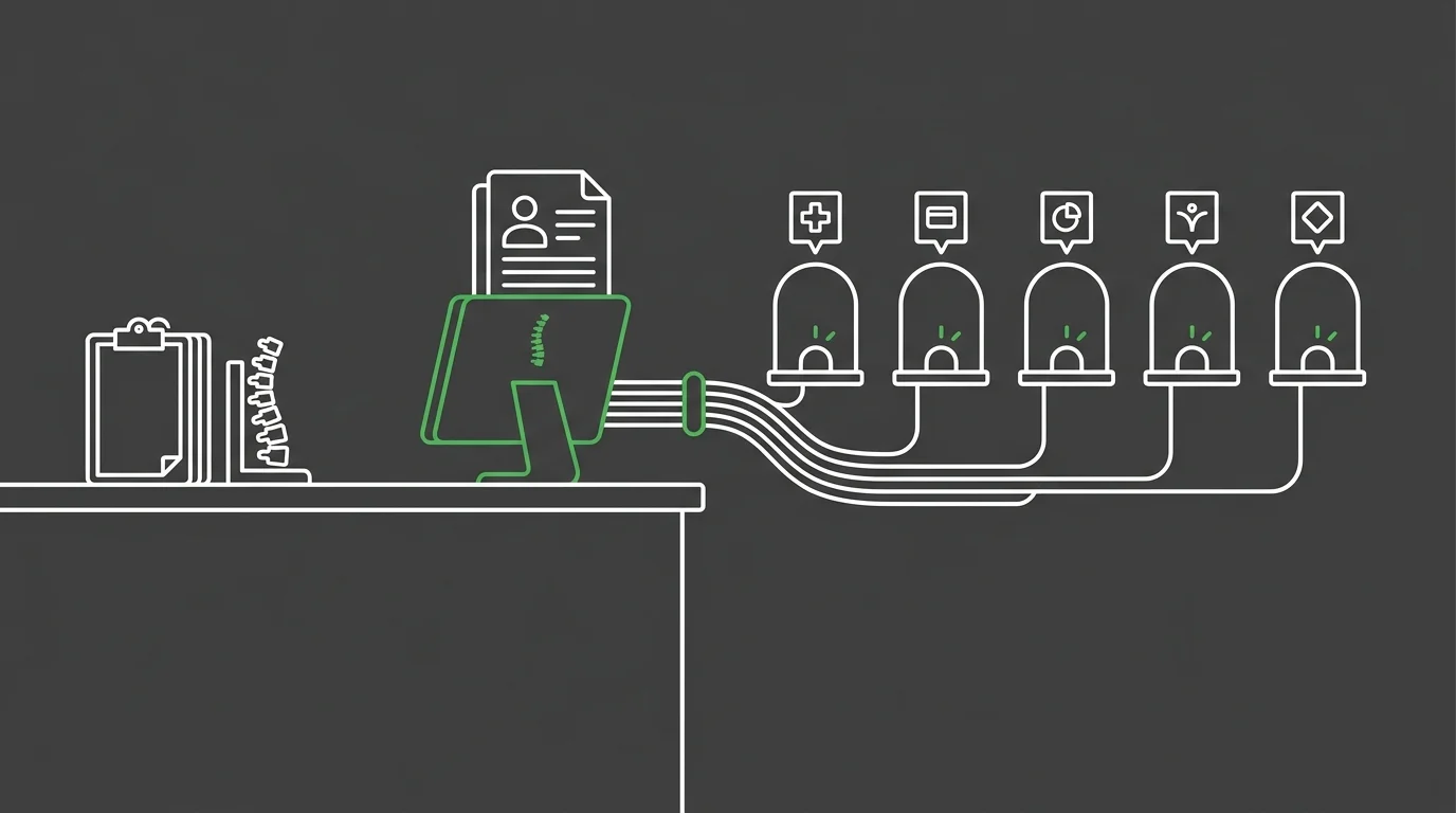 CAQH ProView provider data hub connecting to multiple health plans