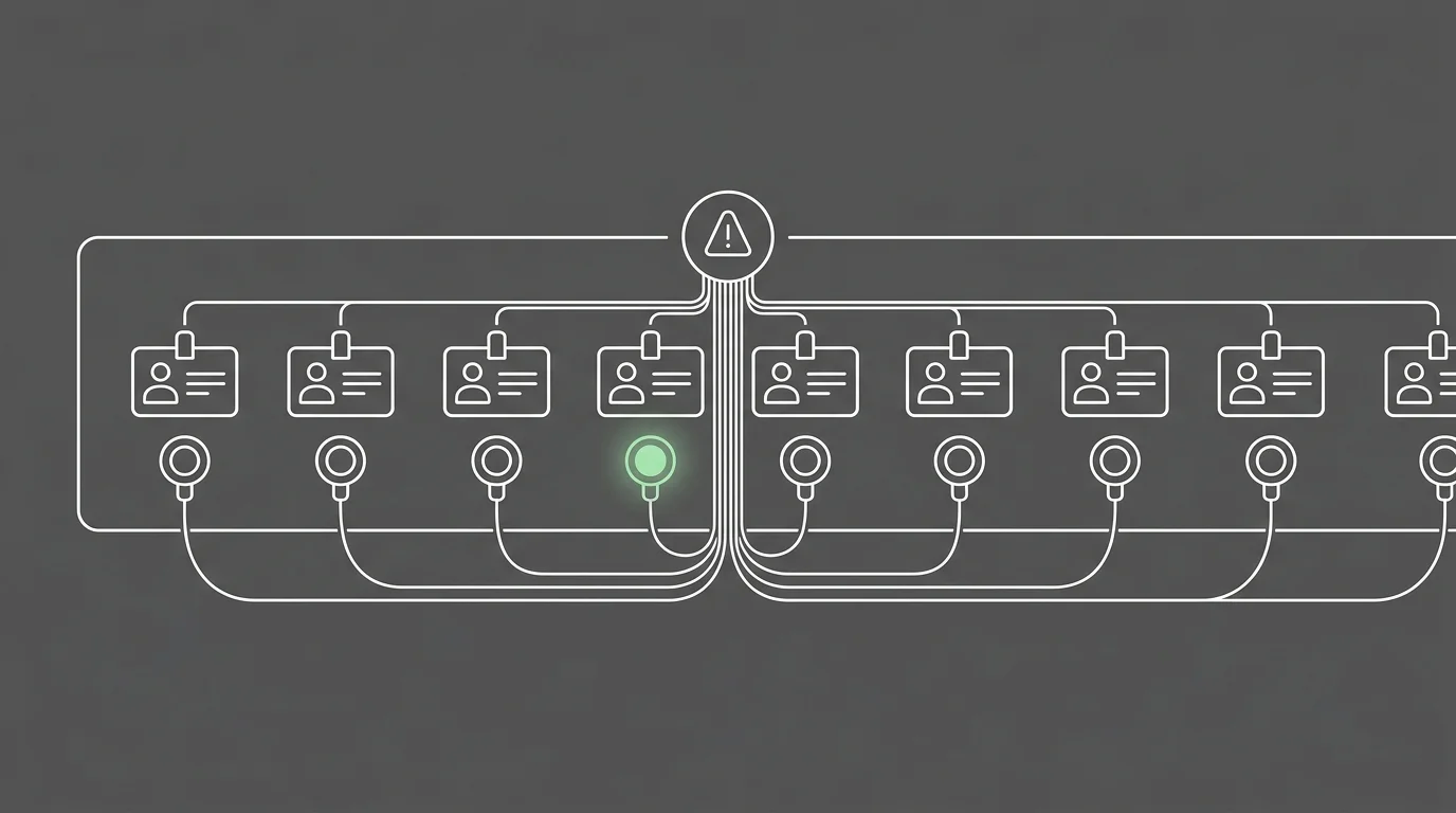 Dashboard monitoring multiple provider credential status indicators