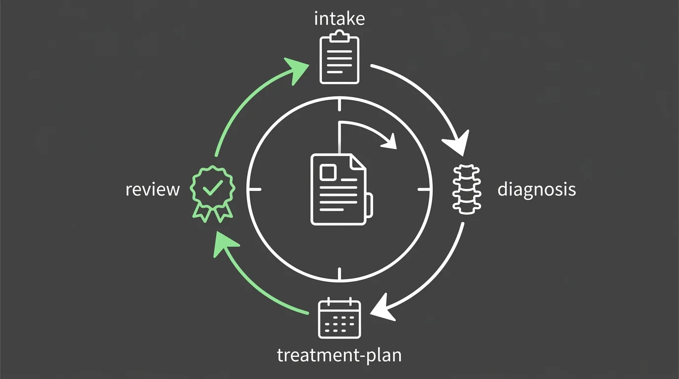 Chiropractic Medicare documentation workflow review process
