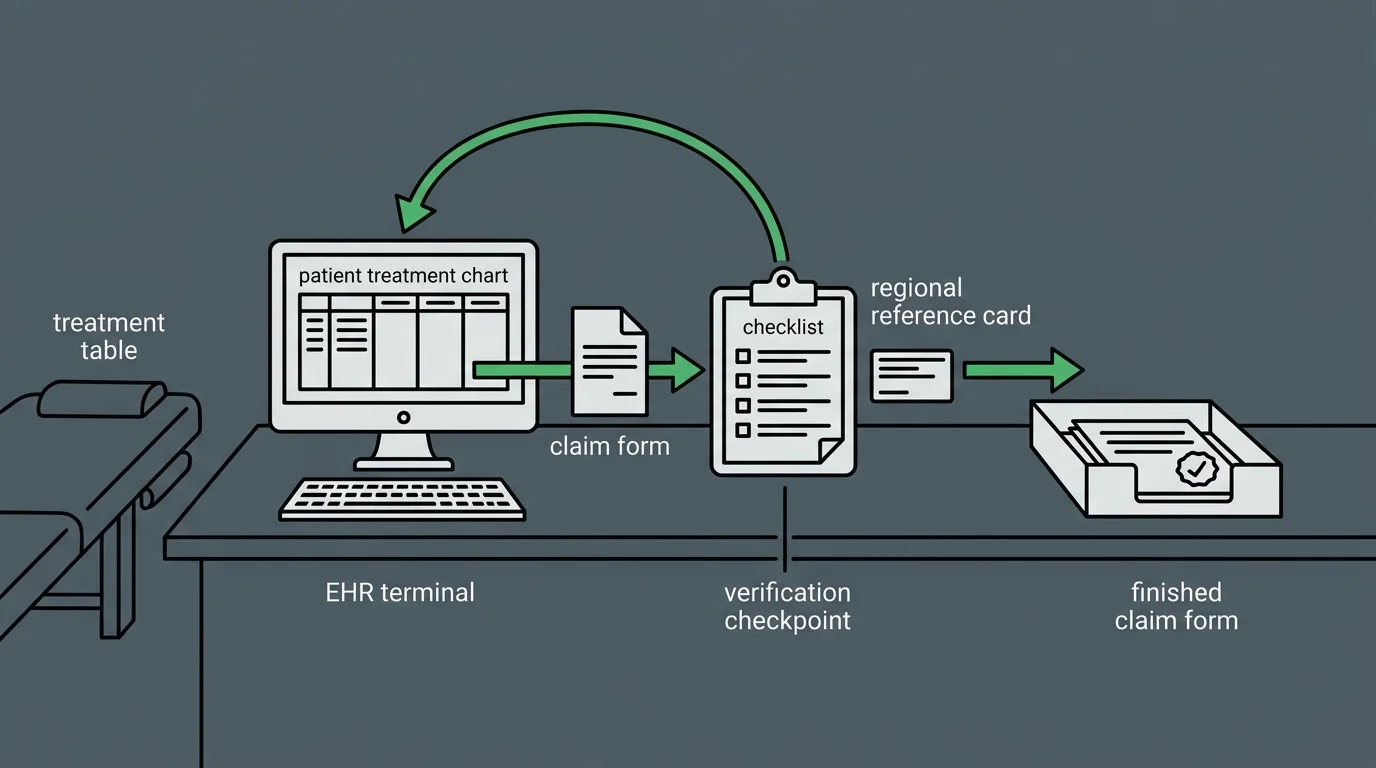 locality aware chiropractic billing workflow architecture