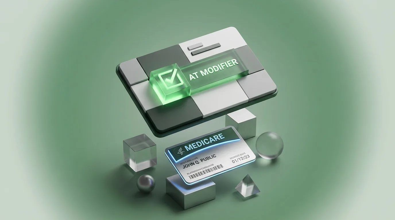 Medicare AT modifier requirement for chiropractic manipulation claims