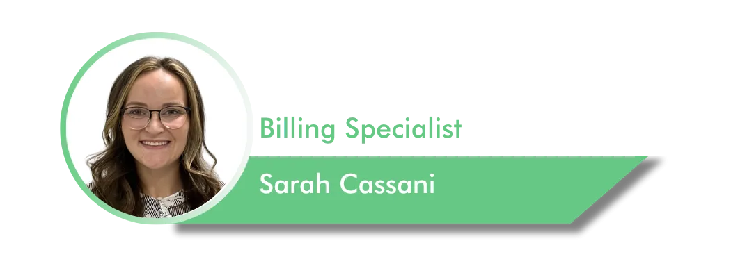 Sarah Cassani, Billing Specialist at Bushido Billing