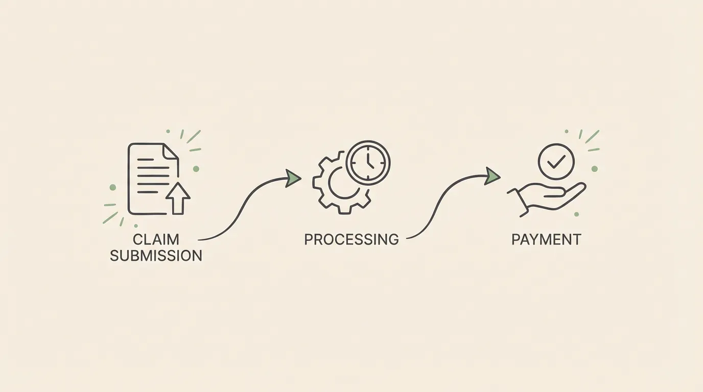 medical billing pricing models and revenue cycle workflow illustration