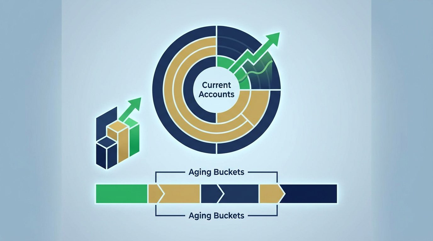 patient payment dashboard showing organized collections and aging metrics