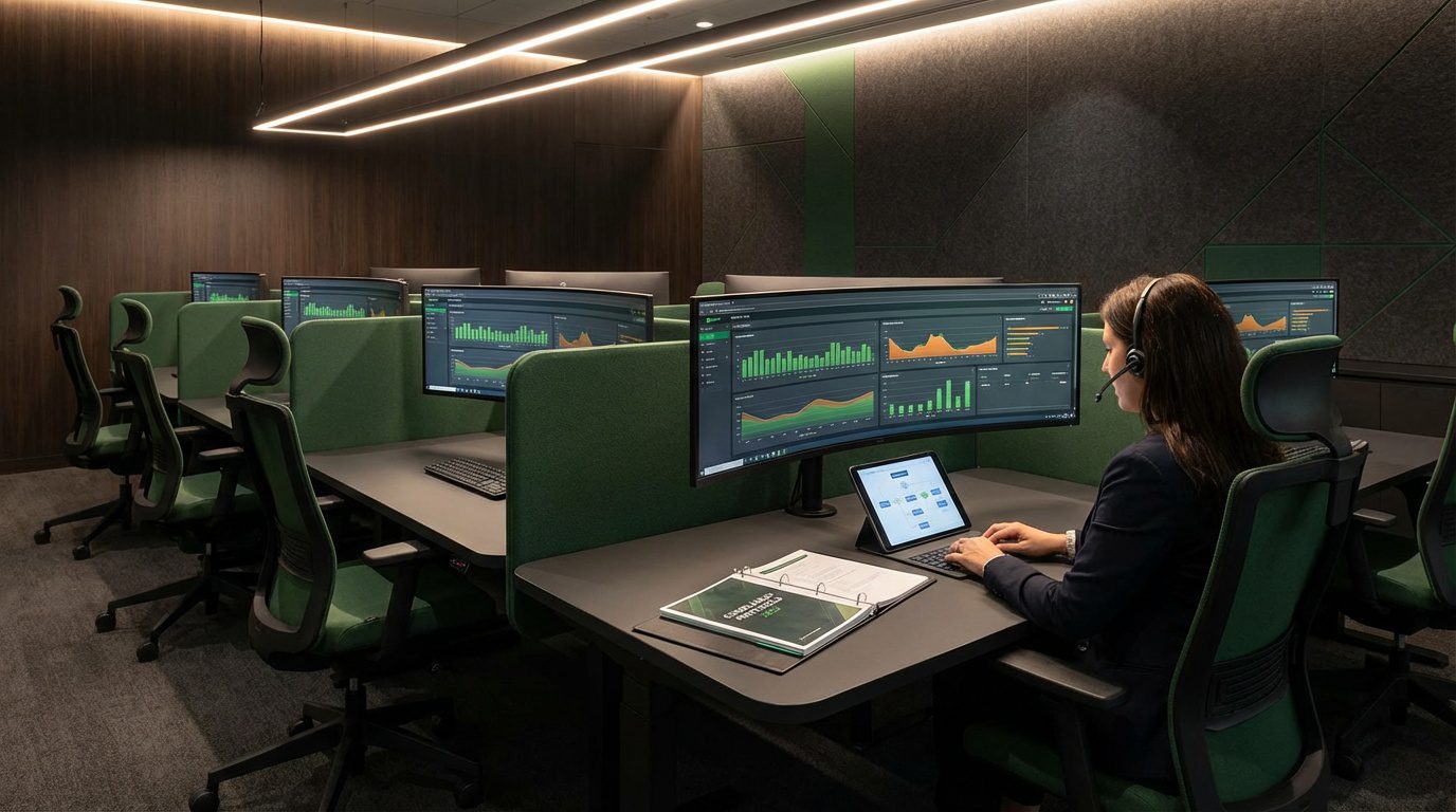 professional billing organization infrastructure showing systematic compliance approach