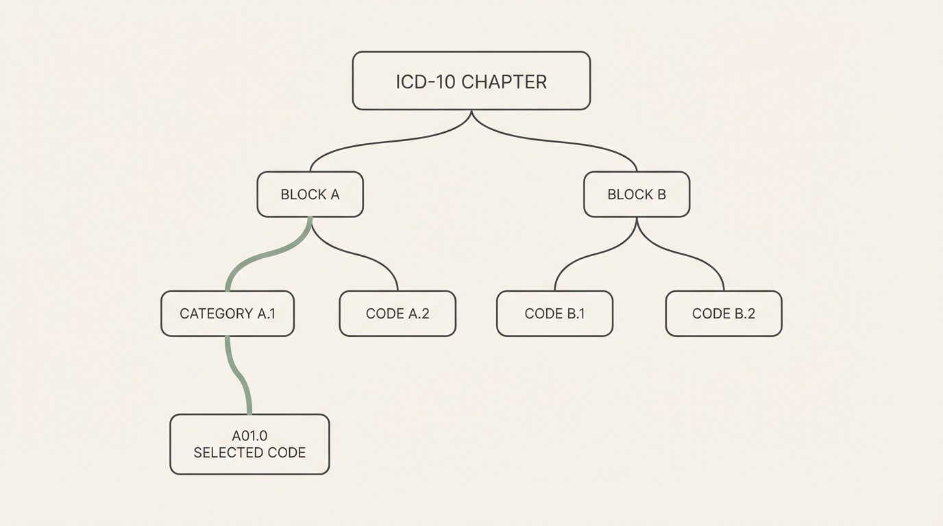 ICD-10 diagnosis code specificity hierarchy for chiropractic billing