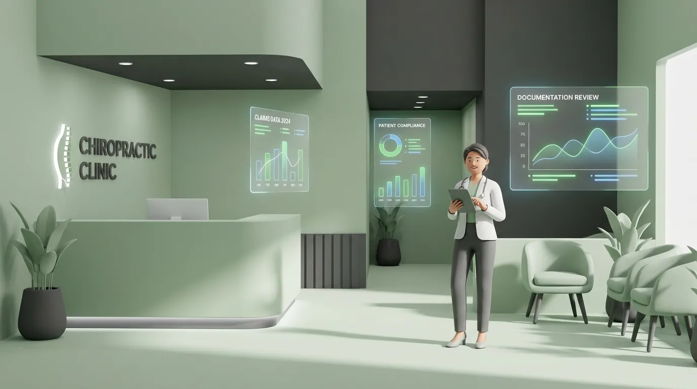 chiropractic billing analytics showing 2026 Medicare compliance and claims tracking