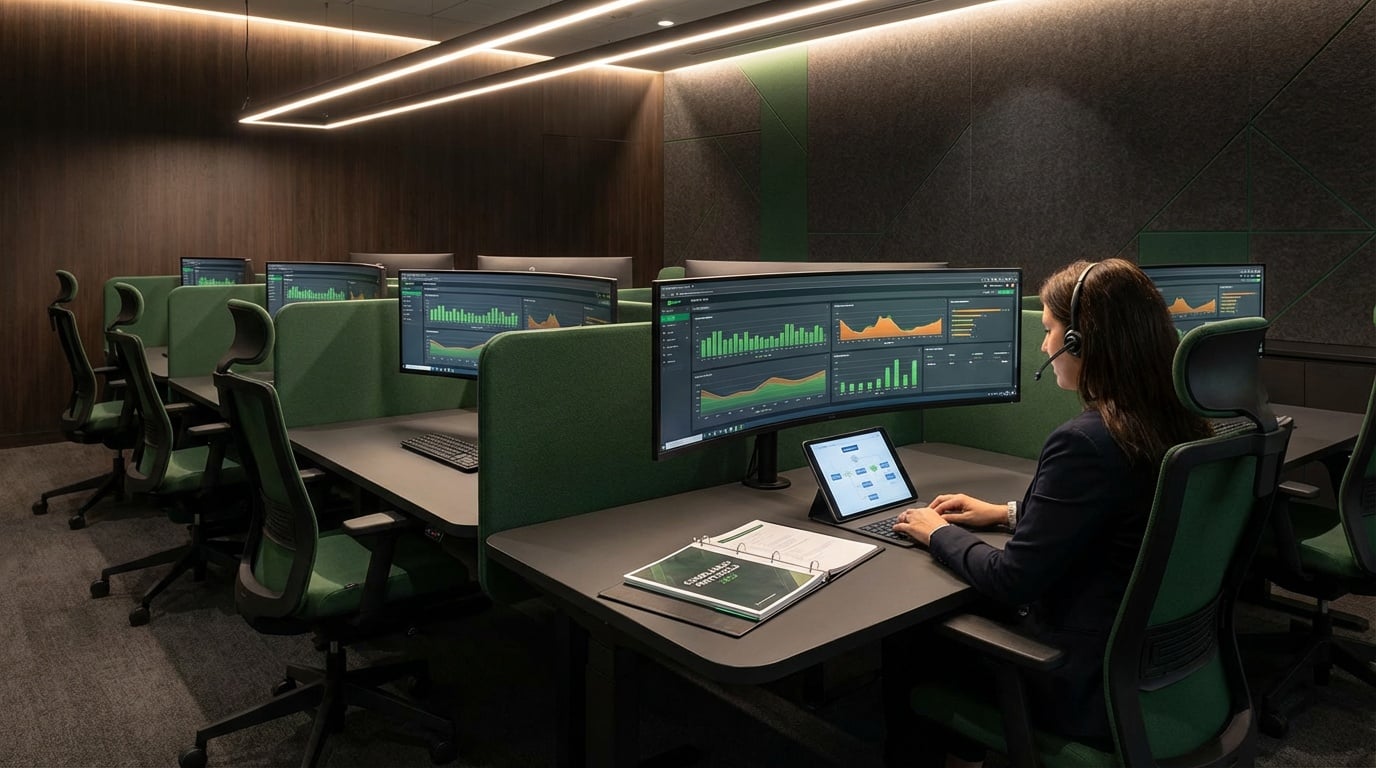 professional billing organization infrastructure showing systematic compliance approach