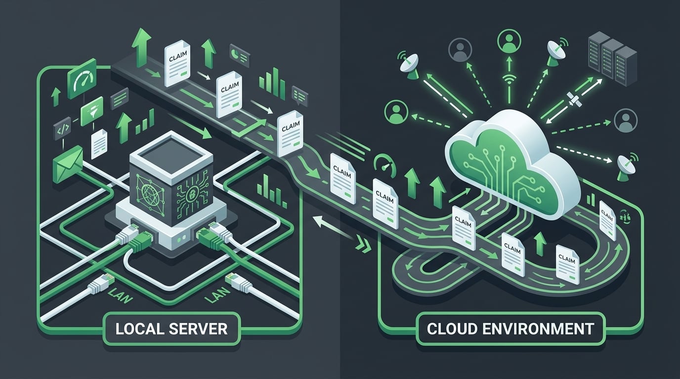 chirotouch server and cloud environments compared for high volume chiropractic billing performance and remote access