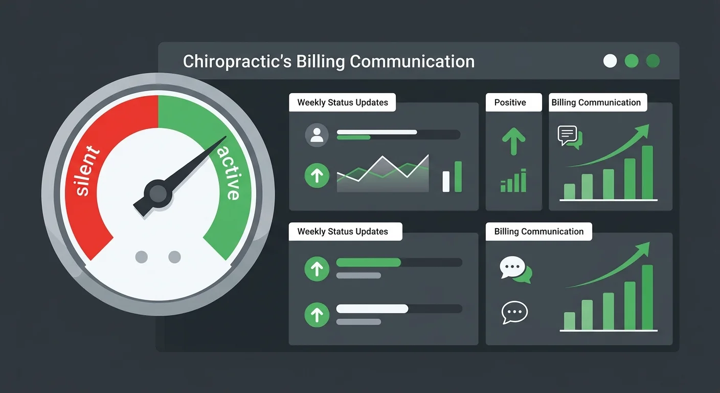 chiropractic billing communication gap versus weekly update model dashboard