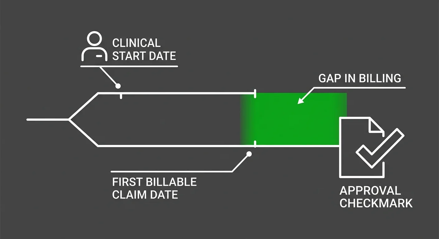 multi-location chiropractic associate onboarding RCM gap between clinical start and first billable claim