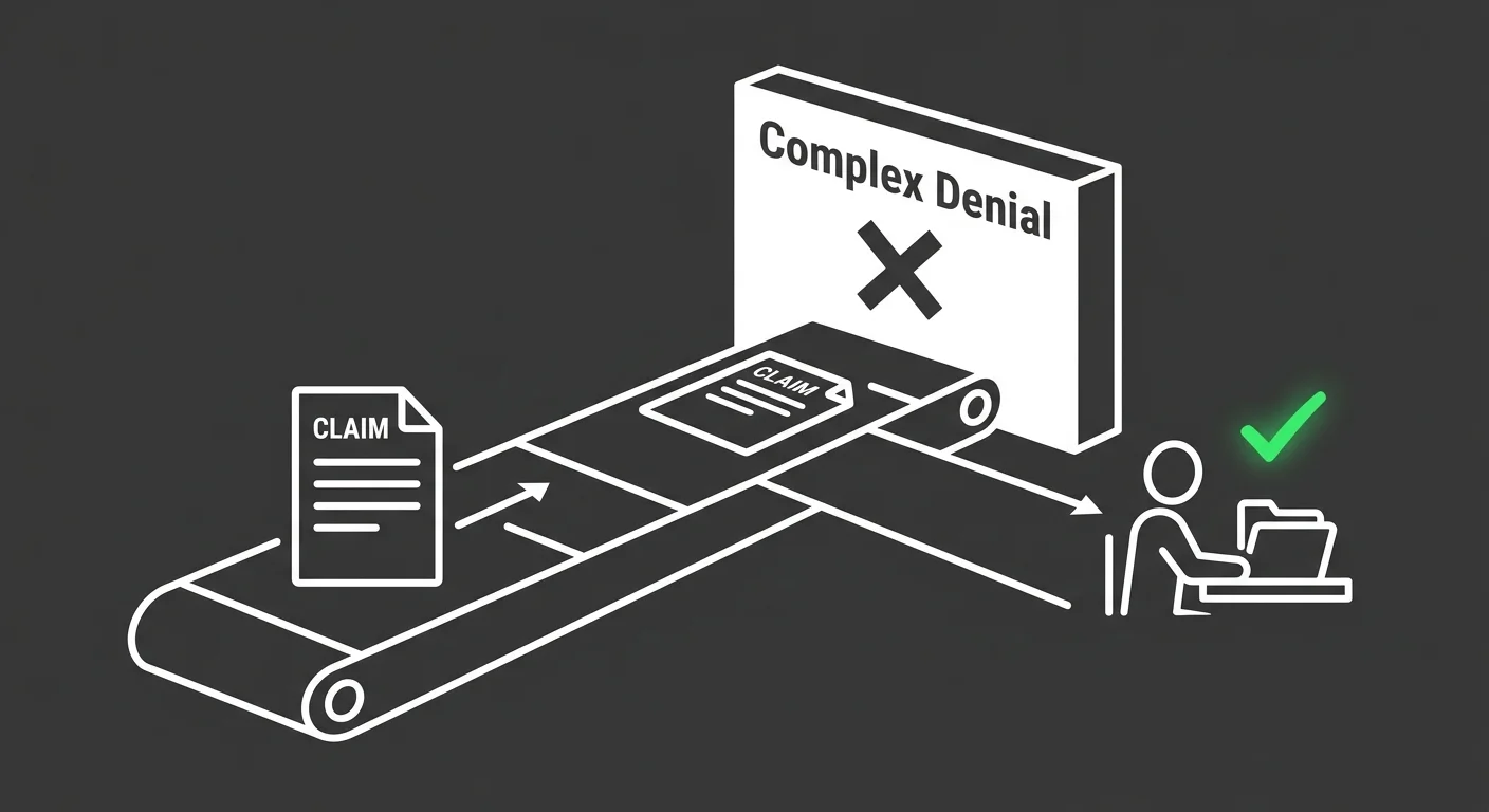volume first billing model failing on complex chiropractic denial claims