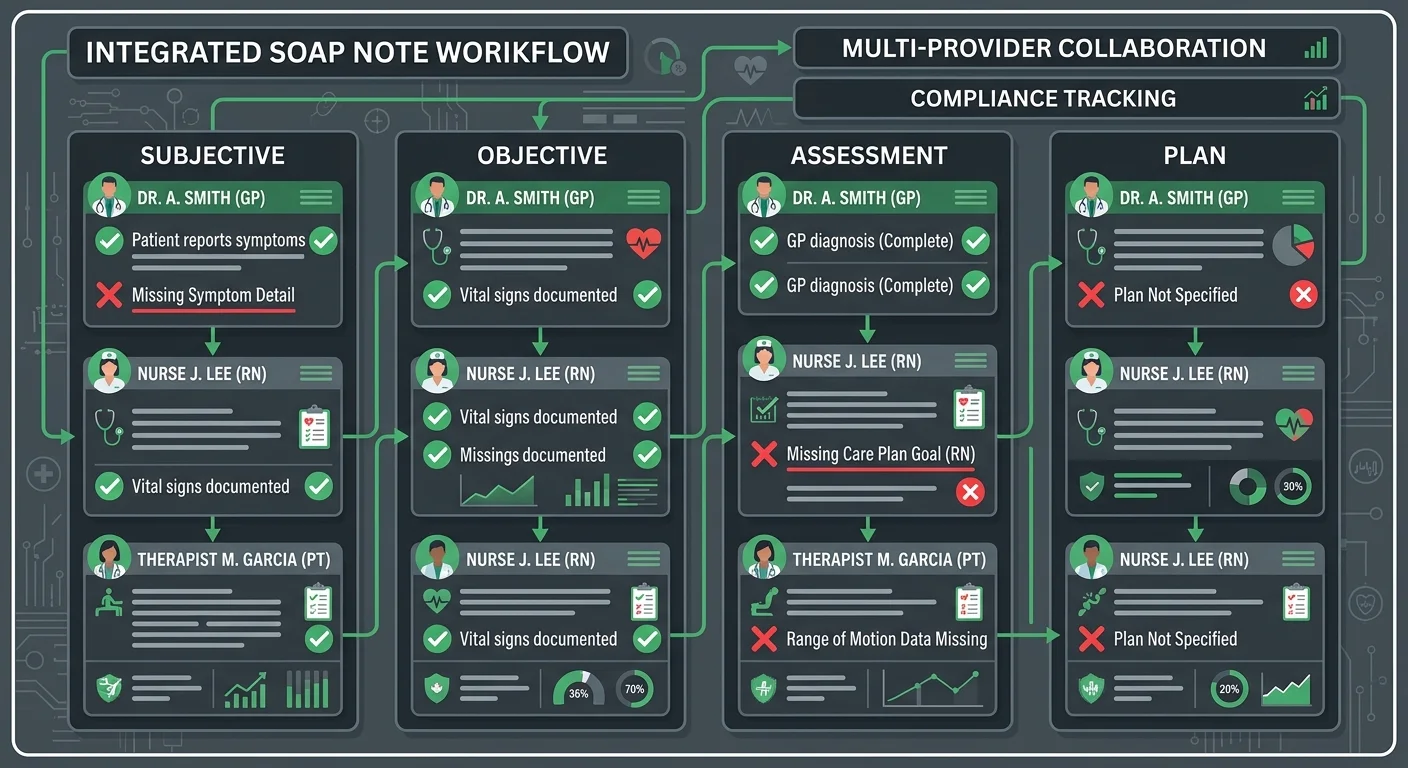 chiropractic SOAP note documentation standard for consistent multi-provider billing compliance