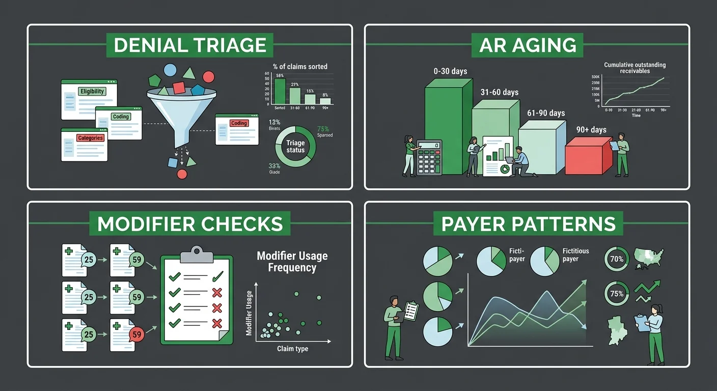 four weekly billing audit zones for chiropractic revenue cycle management