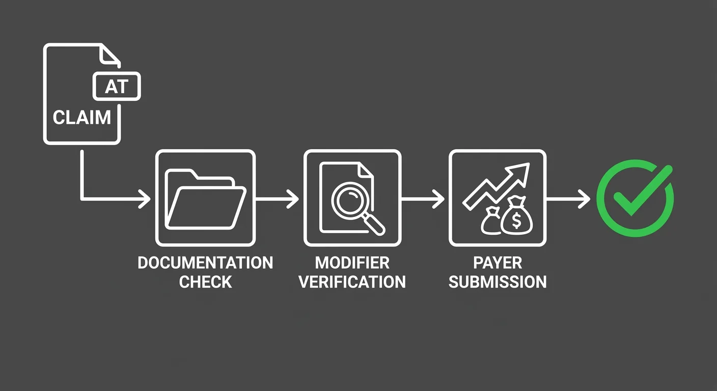 chiropractic AT modifier billing pathway for Medicare active care claims
