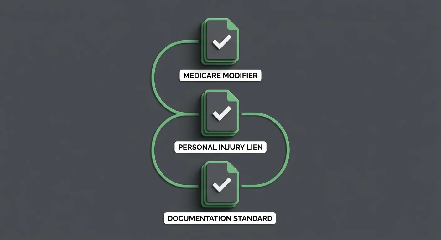 chiropractic new associate billing compliance requirements Medicare modifier personal injury documentation standards
