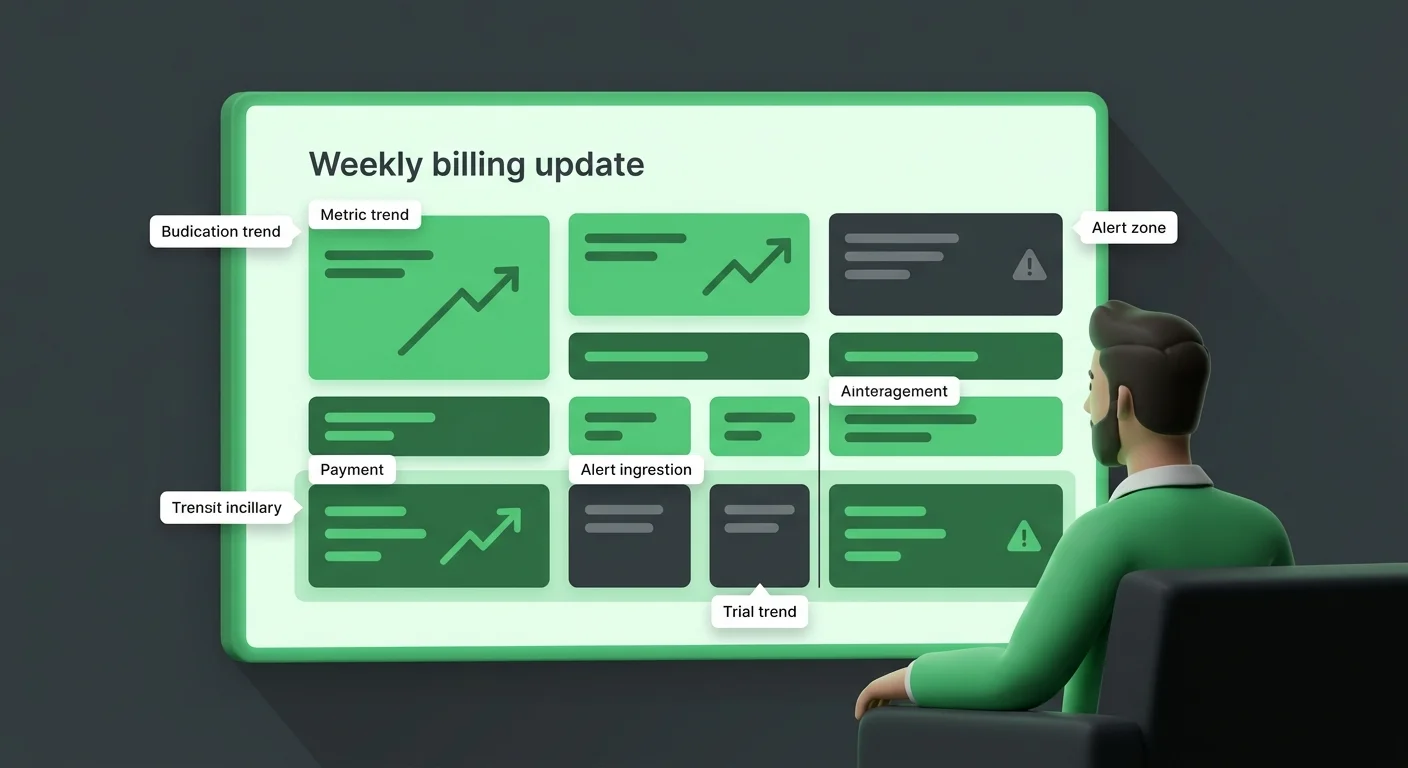chiropractic practice owner reviewing weekly billing metrics and performance data