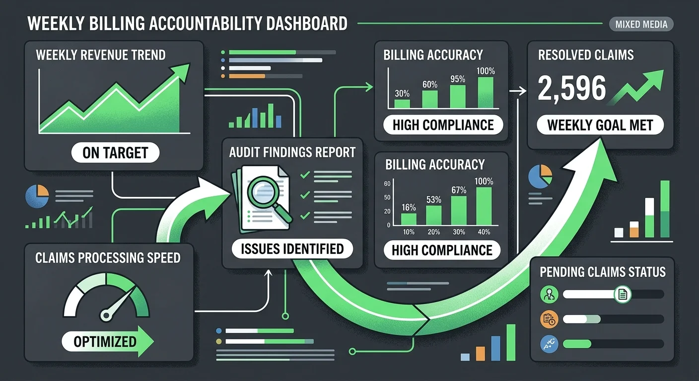 chiropractic billing accountability structure weekly feedback loop audit implementation