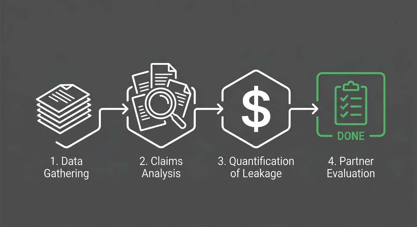 four step revenue leakage assessment process for chiropractic denied insurance claims
